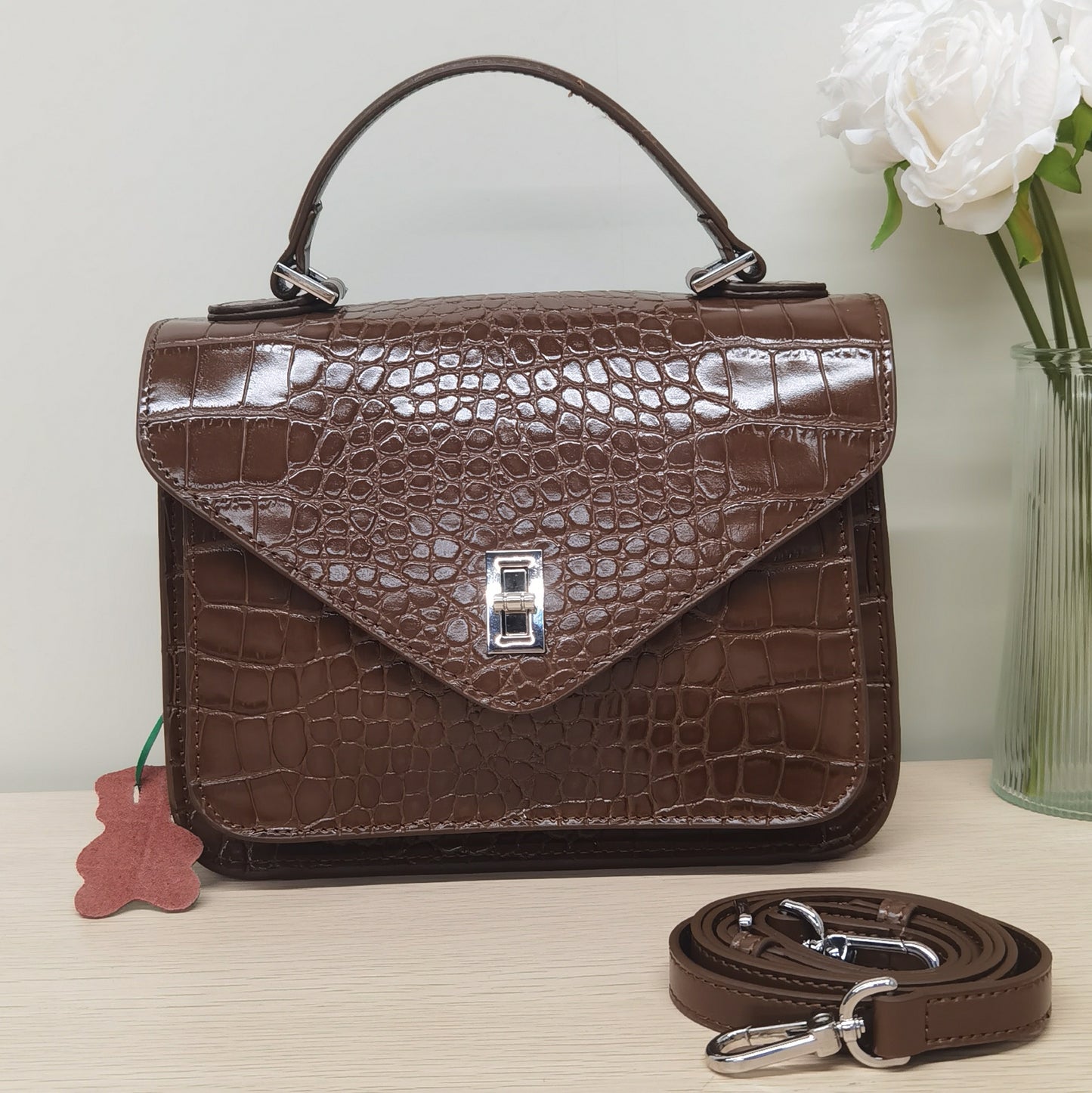 G01-【Genuine Leather】Women's Envelope Bag Crossbody Bag Solid Color Classic Shoulder Bag Messenger Bag Fashion Handbag