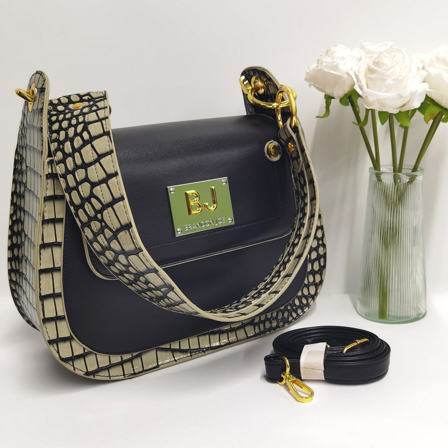 E98-New style women's large-capacity saddle bag stone pattern chain handbag with wallet size bag tote bag