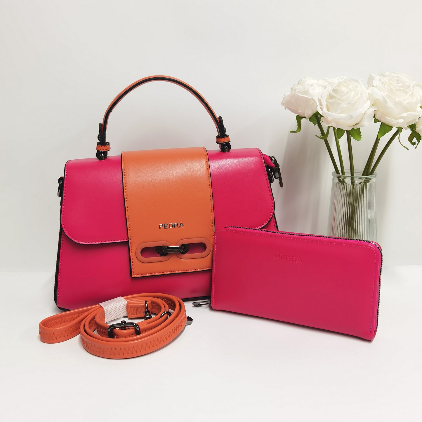 D59-Large capacity women's cross-body single shoulder strap wallet handbag