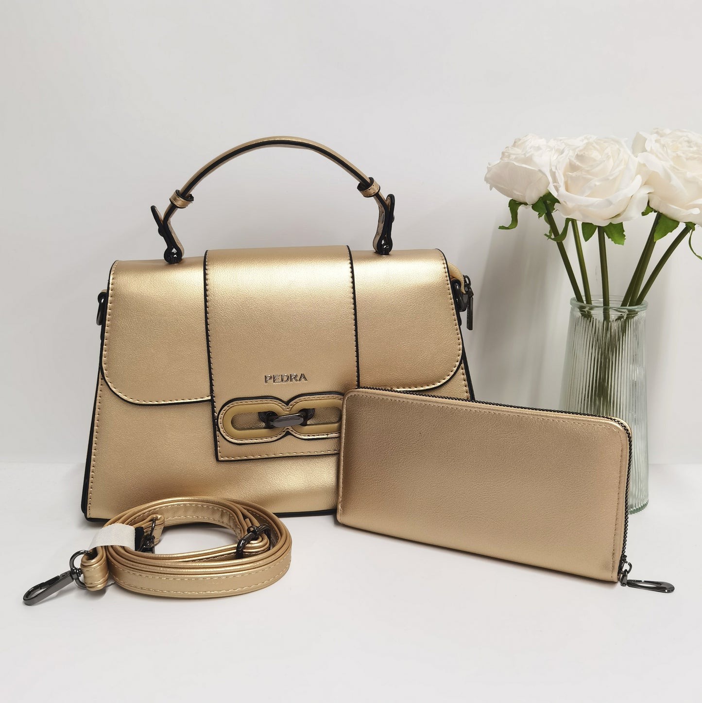 D59-Large capacity women's cross-body single shoulder strap wallet handbag