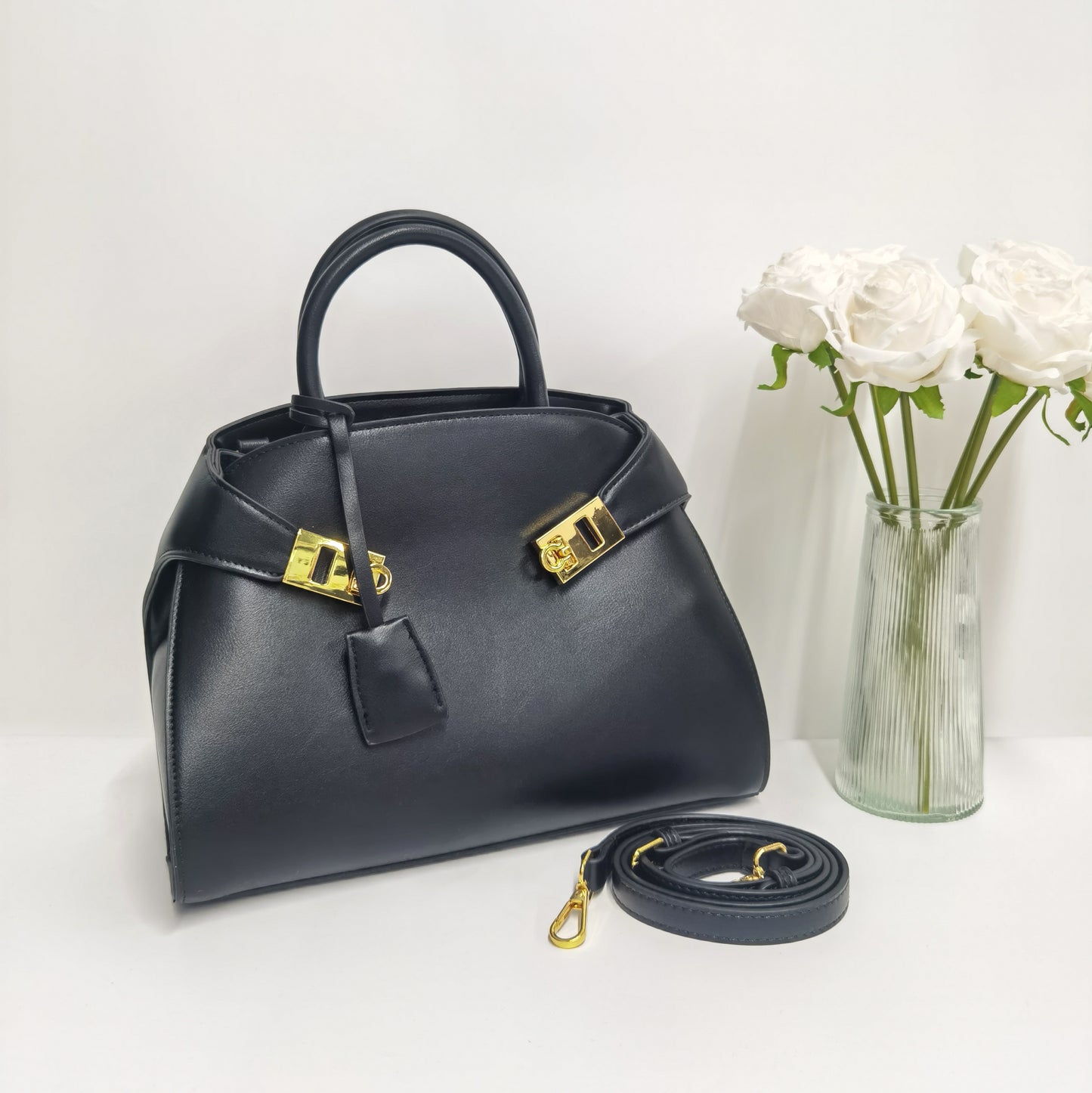 E133-New Small Unique Design Handbag Solid Color Shoulder Bag Large Capacity Tote Bag