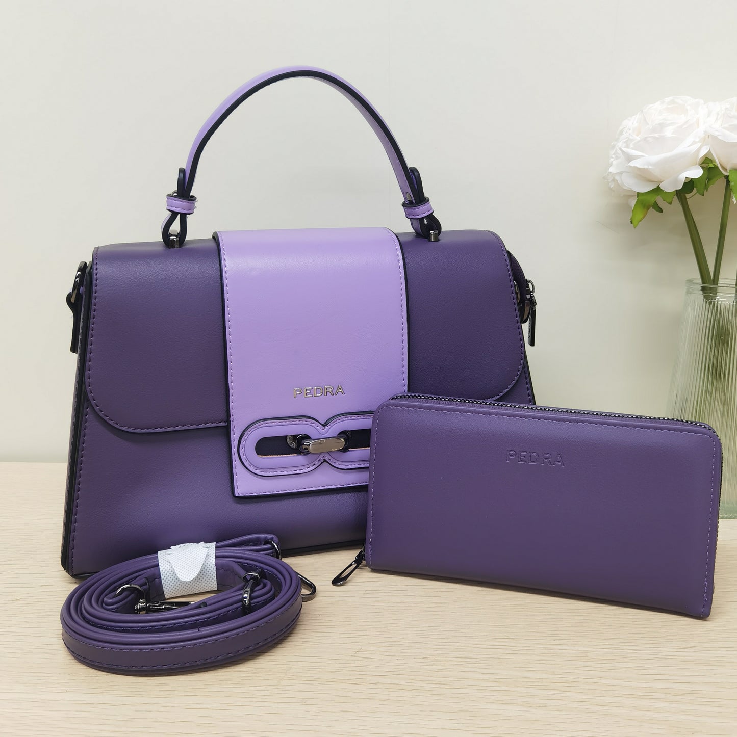D59-Large capacity women's cross-body single shoulder strap wallet handbag