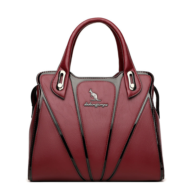 D06-Ladies large capacity new kangaroo handbag square crossbody bag