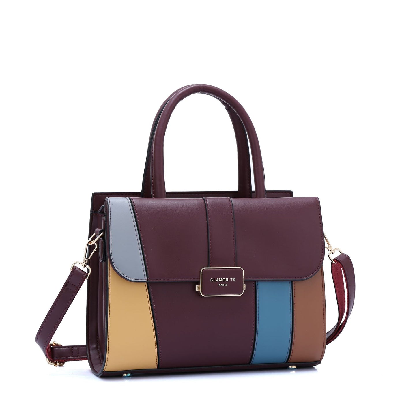 E24-2024 New Contrast Color Versatile Handbag Crossbody Bag Women's Bag Large Capacity Tote Bag Shoulder Bag