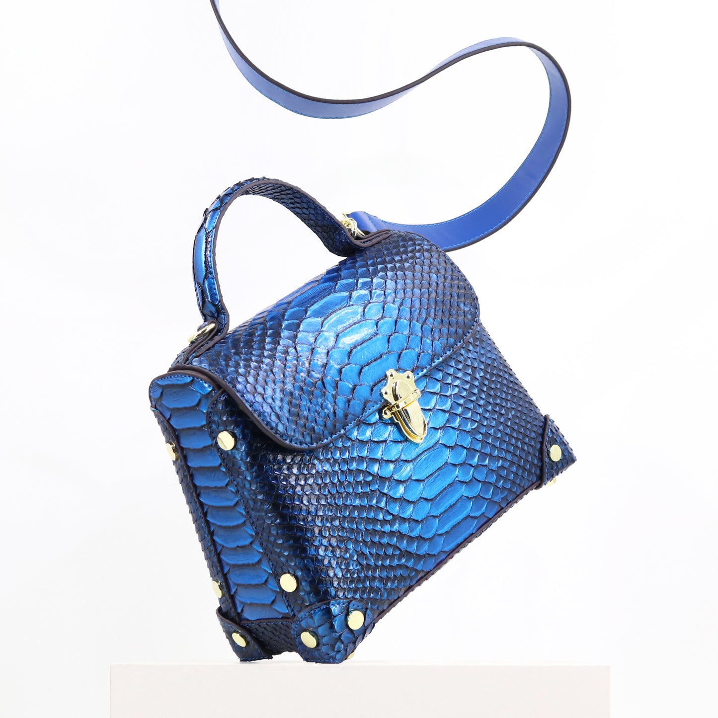 E100-New women's high-quality snake pattern handbag single shoulder large space box bag multi-compartment handbag