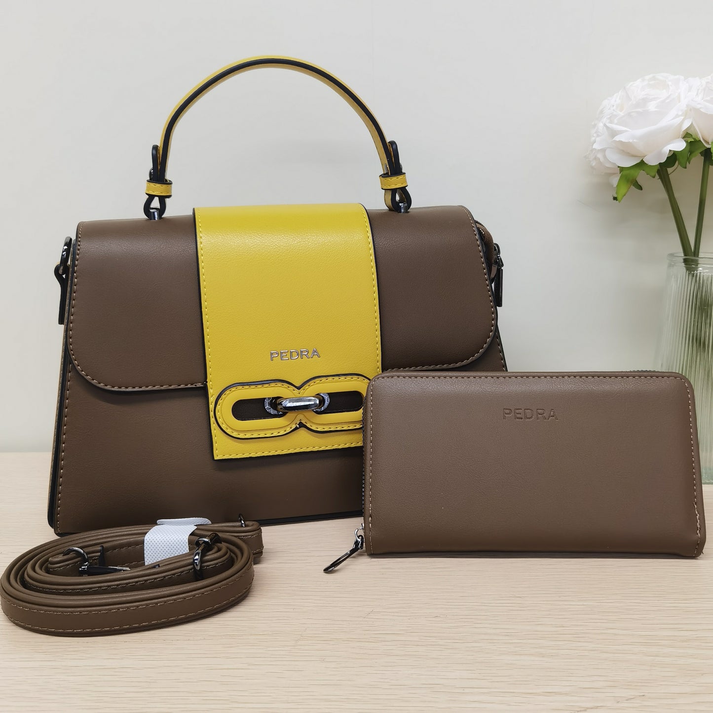 D59-Large capacity women's cross-body single shoulder strap wallet handbag