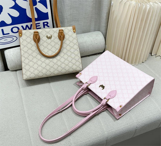 E16-Super Cute With Star and Moon Combination Graphic Design Tote Bag Handbag Shoulder Bag