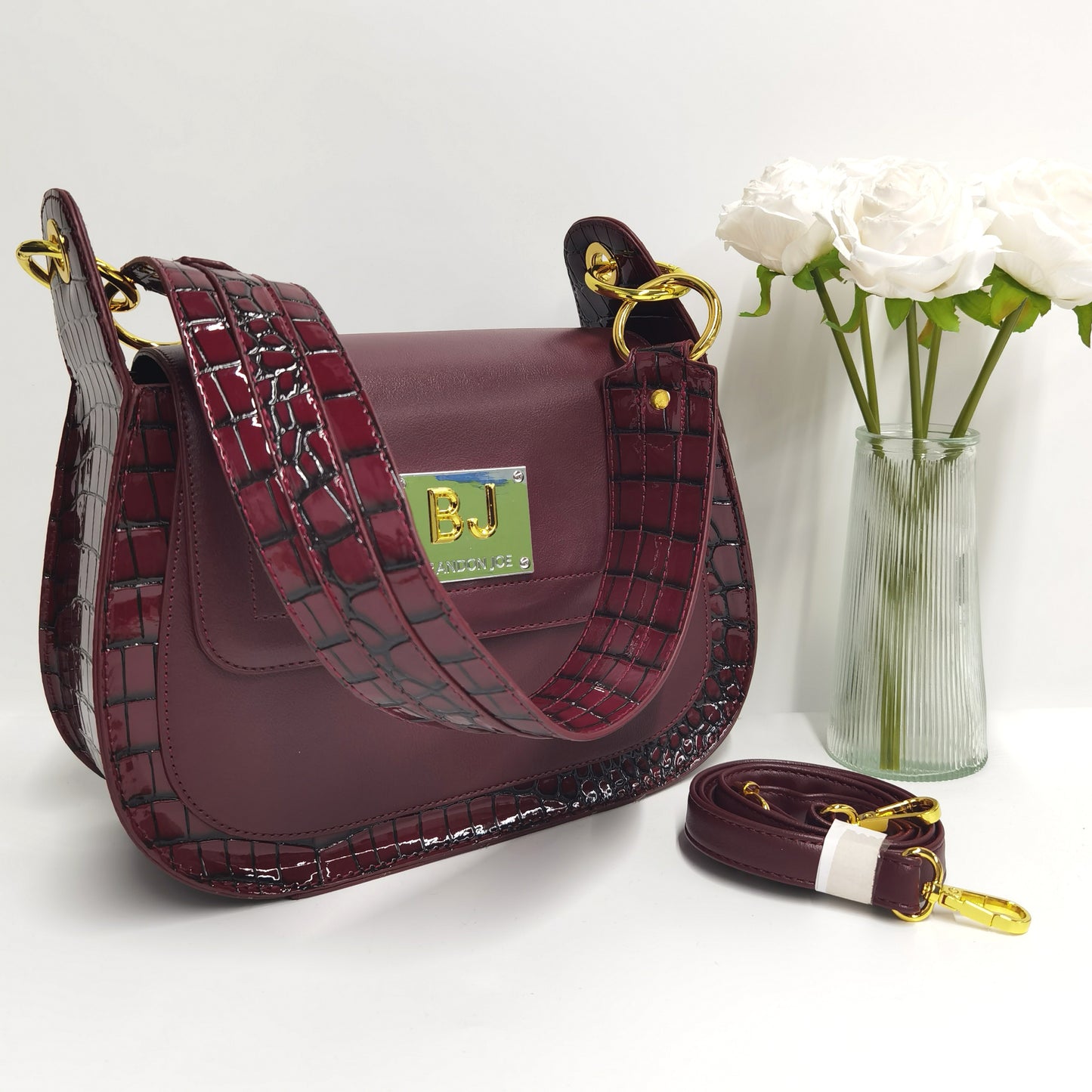 E98-New style women's large-capacity saddle bag stone pattern chain handbag with wallet size bag tote bag