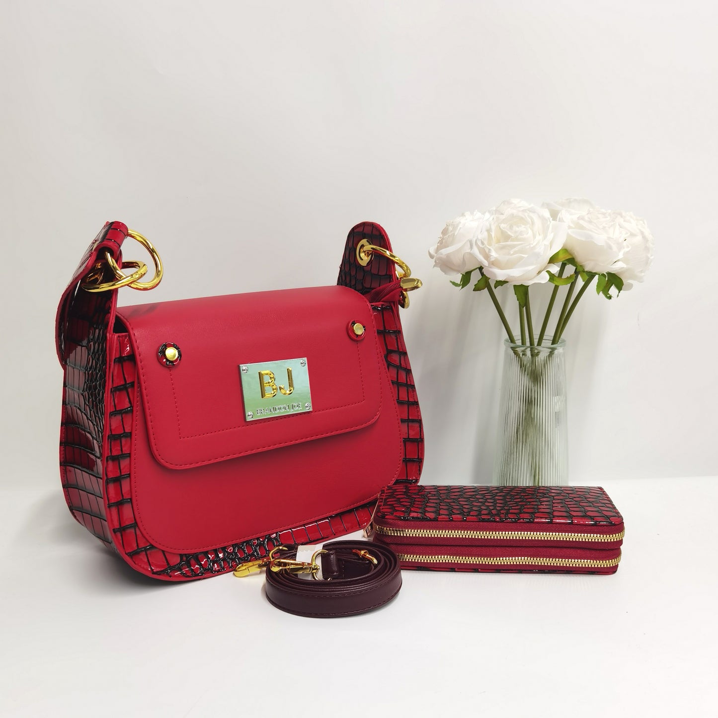 E98-New style women's large-capacity saddle bag stone pattern chain handbag with wallet size bag tote bag