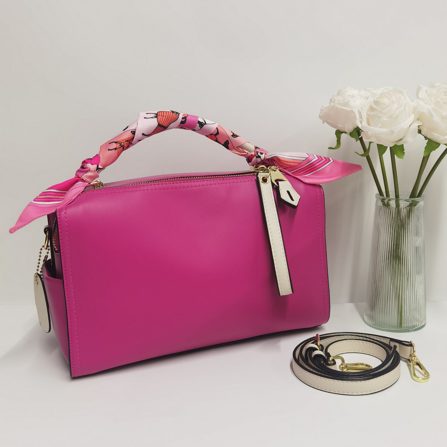 E51-New women's large-capacity handbag summer solid color cross-body bag soft pillow bag high-quality Boston bag
