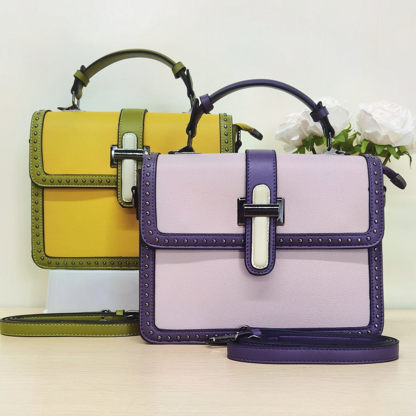 D56-2024 new women's small square bag hand-held crossbody shoulder bag