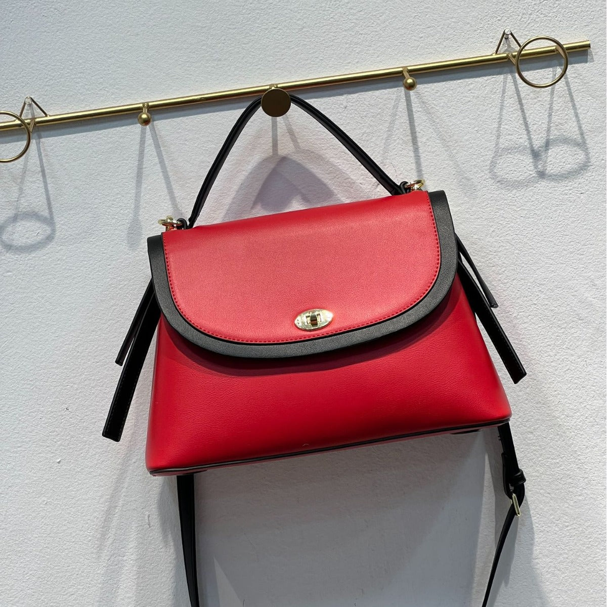 D46-Women's macaron color saddle bag spring summer handbag crossbody bag