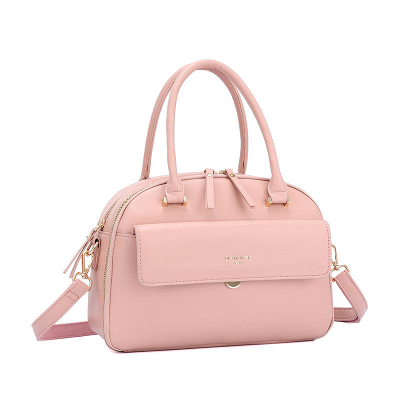 E127-New Women's Retro Handbag Simple Messenger Bag Commuter Shoulder Shell Bag Tote Bag