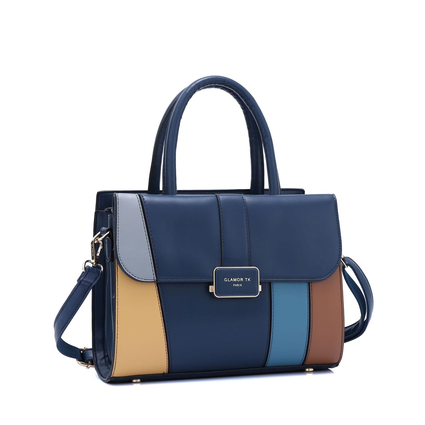 E24-2024 New Contrast Color Versatile Handbag Crossbody Bag Women's Bag Large Capacity Tote Bag Shoulder Bag