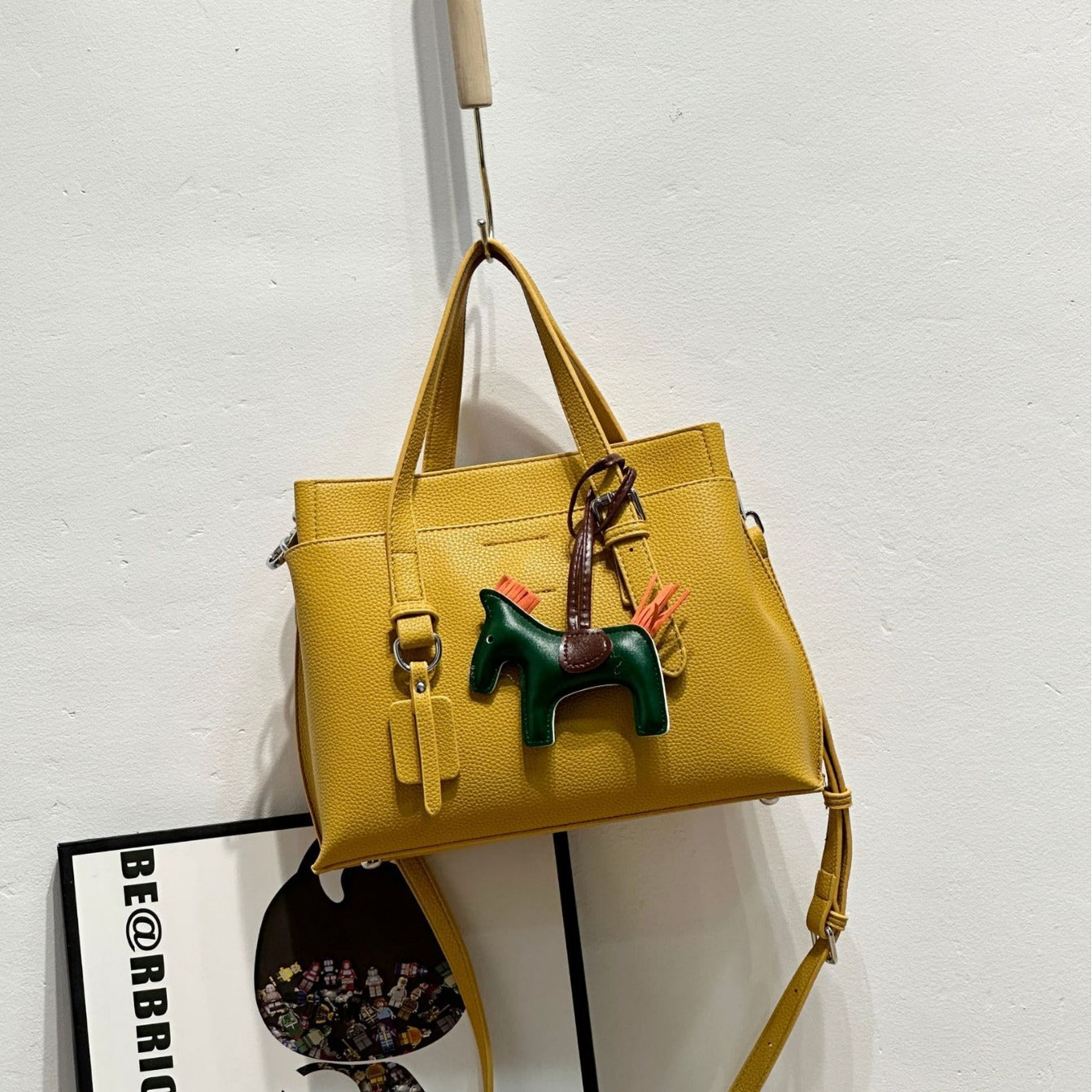 E115-New style women's high quality PU material women's bucket bag large capacity handbag with accessories tote bag
