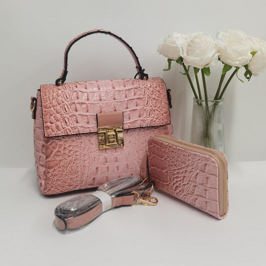 E67-New women's crocodile pattern small square bag crossbody bag high quality handbag